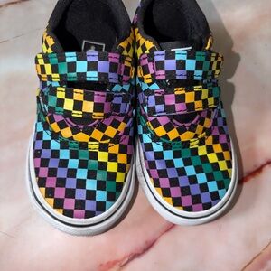Colorful Checkered Vans Shoes
